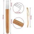 thumbnail image 5 of piezas de herramientas para rastas Incluye 3 piezas de rastas de ganchillo 1 gancho 2 ganchos 3 ganchos Aguja para tejer cabello Crochet 2 piezas de herramientas de bloqueo de cabello para trenza, 5 of 5