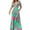 Pink, variant on Njagoc3 Womens V-Neck Ruffled Bold Floral Maxi Dress for Summer Vacations & Garden Parties