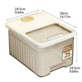 thumbnail image 2 of BKER Food Storage Container ，Kitchen Food Storage，For Dog Cat And Other Pet Food Storage With Measuring Cup Storage Bucket For Dog Food, 2 of 6