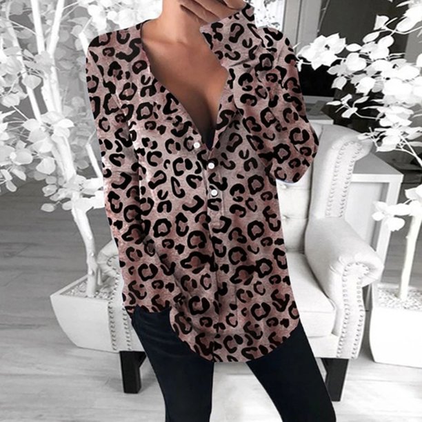 leopard print beach shirt