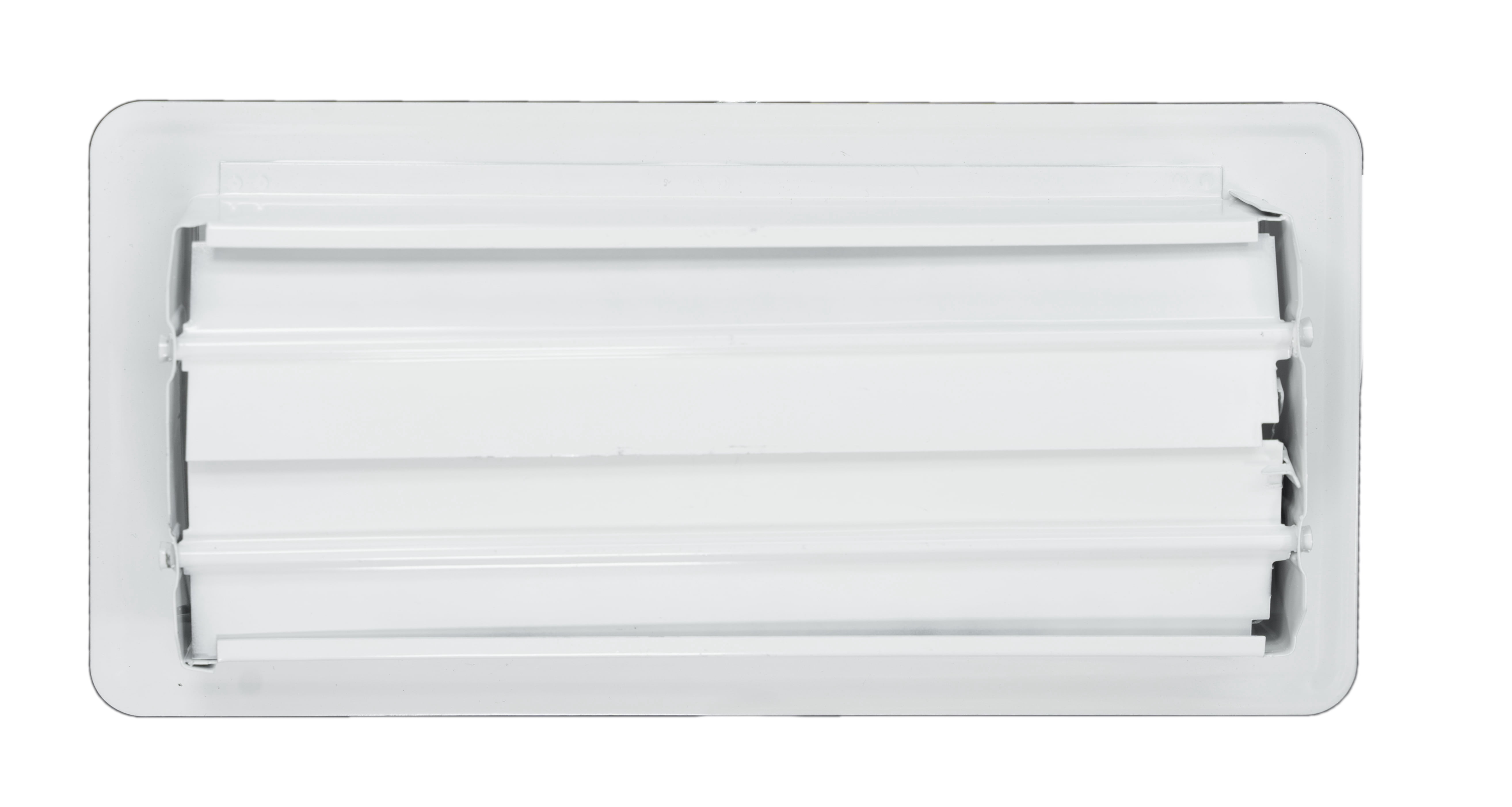 10 in. H x 4 in. W Steel Floor Register Steel White