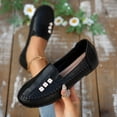 thumbnail image 5 of Women's Orthopedic Leather Loafers Slip On Flats Casual Comfort Walking Shoes Barefoot Feel Slip On Shoes Women Comfort Shoes for Women Anti-Slip Rubber Sole Orthopedic Shoes for Women Wide Width 36, 5 of 8