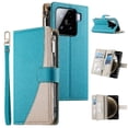thumbnail image 2 of Funda cartera GANGXUN para Xiaomi 15 , cuero PU con tarjetero, cremallera, correa de mano, soporte y protección 510°, 2 of 6