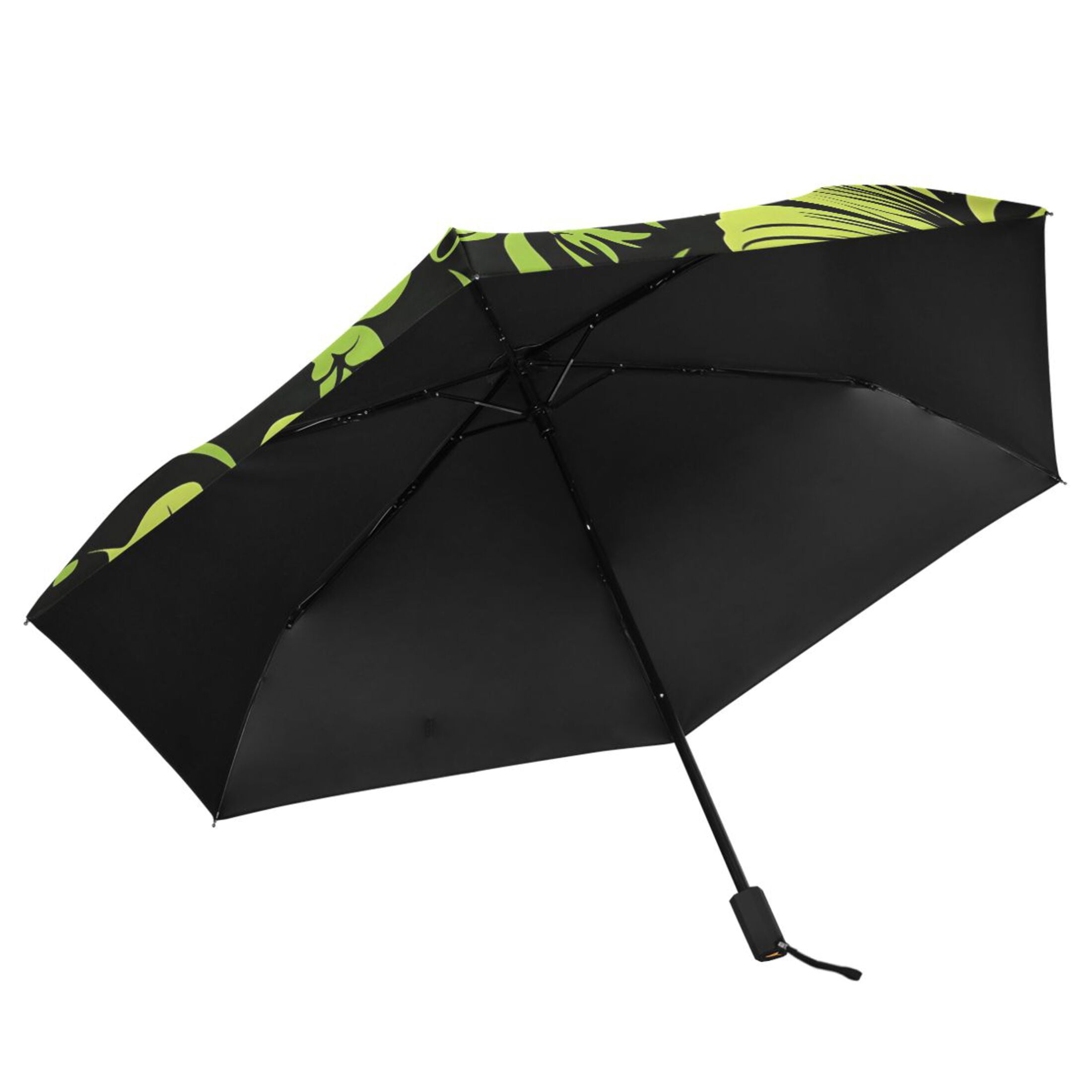ALAZA Elegant Tropical Floral-h7 UPF 50+ Compact Folding Umbrella for Rain Travel Umbrella Packable