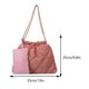 thumbnail image 2 of Bolso de mano acolchado para mujer Bolso de hombro Bolso informal de moda con monedero (rosa), 2 of 9