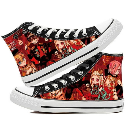 

Japanese Anime Toilet-Bound Hanako kun Titan Printed Canvas Sneakers High Top Lace ups Casual Walking Shoes