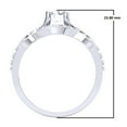 thumbnail image 4 of Dazzlingrock Collection 0.80 Carat (ctw) 14K Round White Diamond Bridal Swirl Engagement Ring Set 3/4 CT, White Gold, Size 9, 4 of 4