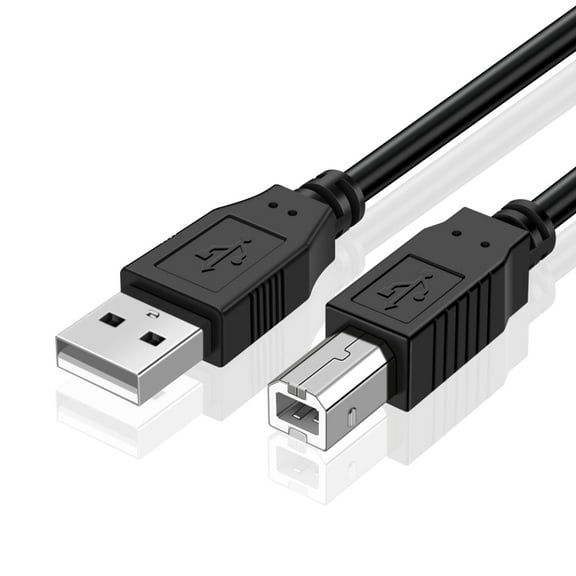 USB A to USB B Cable - USB B to A Printer Cable 30 Feet 2.0 Type B MIDI Cord Compatible with Computer Laptop MIDI Piano Keyboard, Dac, Projector Epson, HP, Canon, Brother, Samsung and More