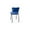 Royal Blue, variant on HomeStock Diner Chair with Button Tufted Back and 2" Box Seat, Metal - 19.5"D x 15.5"W x 31.5"H, Chrome Plated Steel Frame-Color:Royal Blue