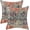Boho-19, variant on Green Boho Pillow Covers 20x20 Set of 2, Carpet Rug Design Decorative Boho Throw Pillows Linen Farmhouse Bohemian Cushion Pillow Covers for Sofa Couch Outdoor Decor