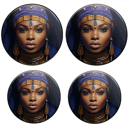 

Bahomeck Electric Stove Burner Covers Set Of 4 Beautiful African Woman WearingIntricate Blue Headdress Metal Gas Stove Burner Covers Protecting Gas Stoves 8 Inch And 10 Inch