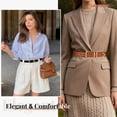 thumbnail image 4 of JASGOOD 2 Pack Suede Belts for Women Fashion Ladies Casual Waist Belt with Gold Buckle, 4 of 8