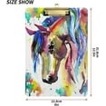 thumbnail image 2 of FMSHPON Rainbow Horse Clipboard Hardboard Wood Nursing Clip Board and Pull for Standard A4 Letter 13x9 inches, 2 of 7