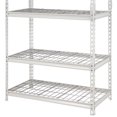 thumbnail image 3 of Pachira 36" x 72" 5 Shelf Steel Shelving for Home/Office Organizing, White, 3 of 8