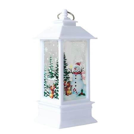 

Zuioae Clearance Christmas Wind Lantern Old Man Snowman Portable Lantern Fantasy Night Light Flame Candle Decoration Candlestick Desktop Ornaments (Qty: 1X Decorative Light) Christmas Tree Decor