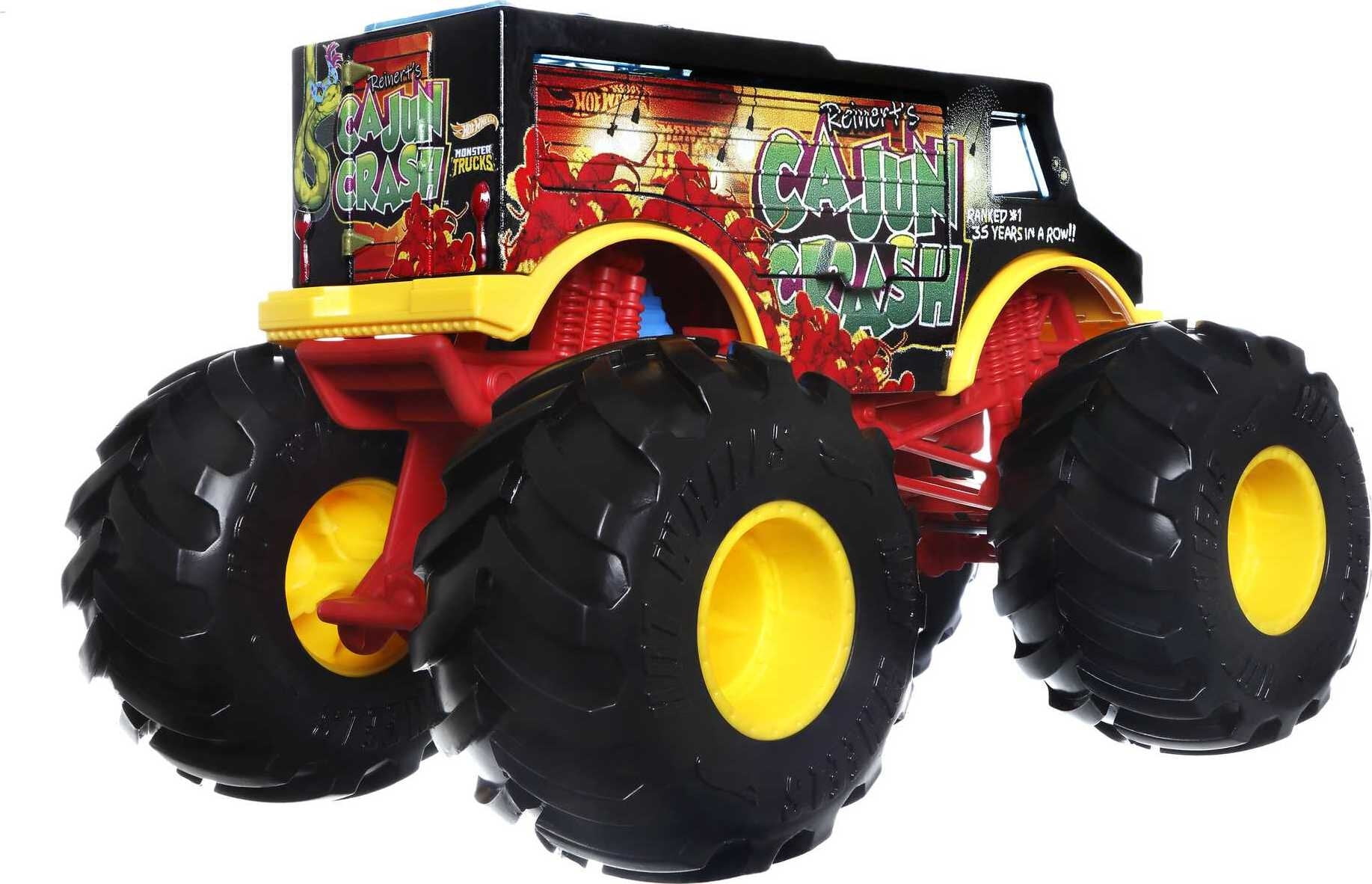 Hot Wheels Monster Trucks 1:24 Scale Vehicles, Collectible Die-Cast Me –  StockCalifornia