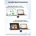 thumbnail image 5 of Wireless Portable Monitor 18.5 inch 1080P 100Hz, No Cables Needed to Connect Phone/Laptop, 4H Battery Auto-Rotate, IPS 123% sRGB USB-C HDMI Travel Display for Remote Work Streamers Coders, 5 of 10