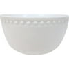 Canopy Round Beaded Bowl, White