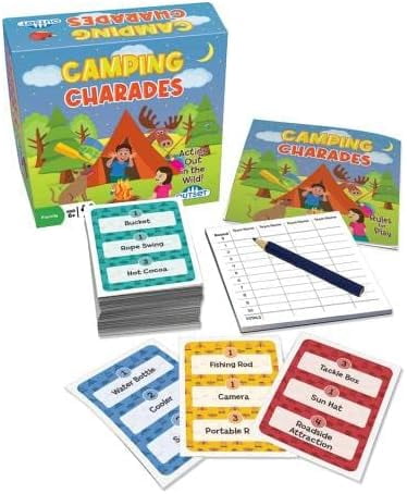 Camping Charades – A Family Fun Game for Acting Out in The Wild – Contains 110 Cards for 2 or More Teams Ages 6 and up