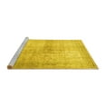 thumbnail image 2 of Ahgly Company Machine Washable Indoor Rectangle Persian Yellow Traditional Area Rugs, 3' x 5', 2 of 4
