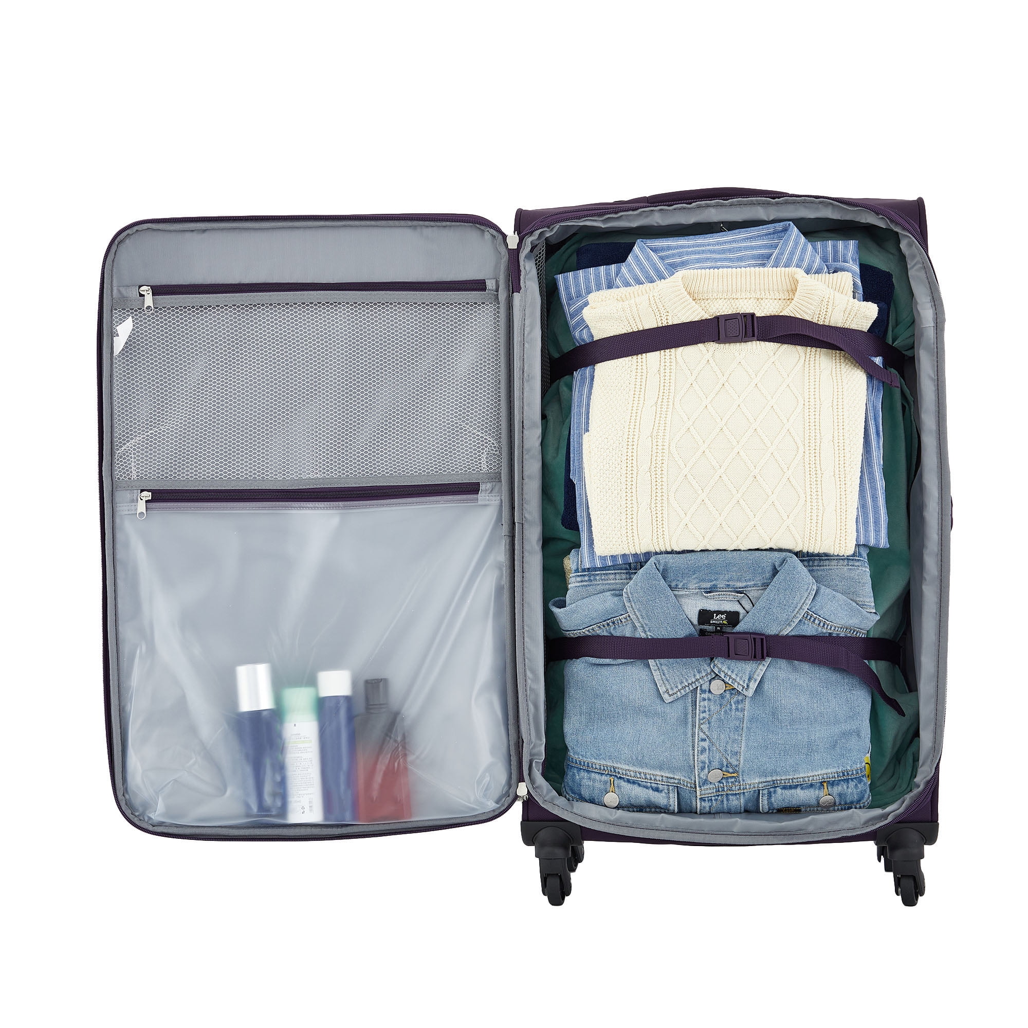 Protégé Arendale Large 28" Expandable Check-in Rolling Spinner Luggage - Purple