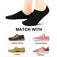 thumbnail image 6 of No Show Socks Women Low Socks Non Slip Flat Boat Line 4/8 Pairs, 6 of 7