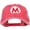 Red, variant on Mario Luigi Wario Waluigi Embroidered Unstructured Cap - Red OSFM