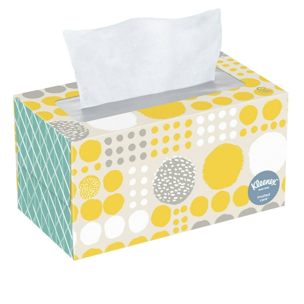 Kleenex Everyday Facial Tissues, 1 Flat Box (210 Tissues)