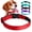 Red, variant on Mpiqi Reflective Polyester Adjustable Dog Collar, Purple, Large , Soft Breathable Dog Collar for Large Dogs with Buckle