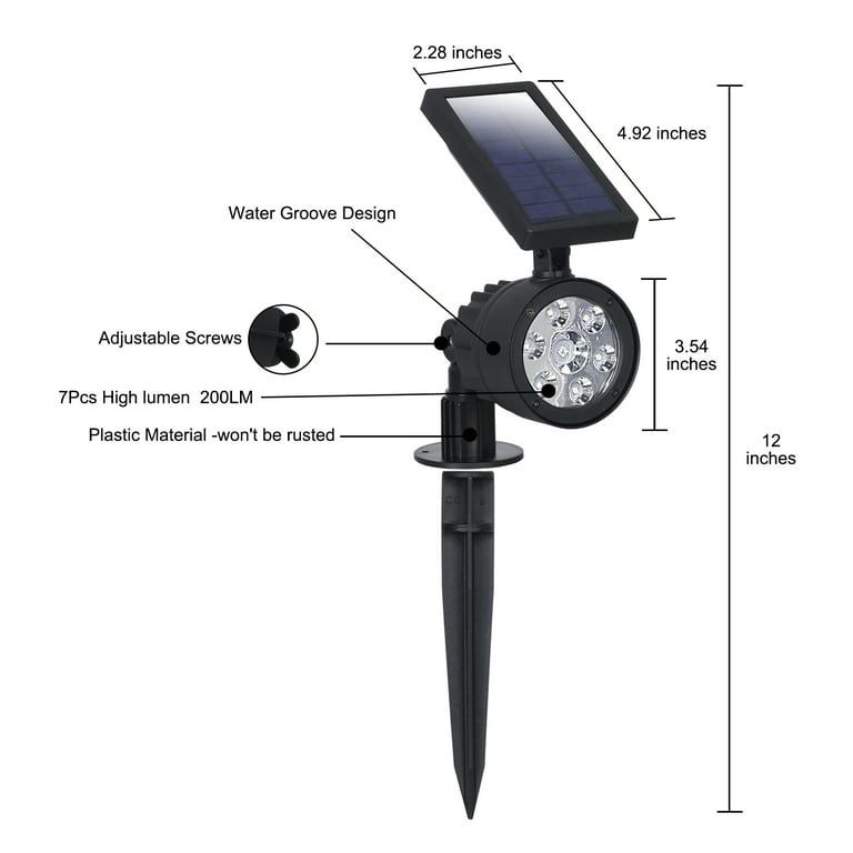 Westinghouse Solar Powered 200 Lumen Garden Spotlight - with Color Changing features perfect for Holiday Decoration - Landscaping, Walkways or Security (2 Pack, White & Color Select) Westinghouse Solar Powered 200 Lumen Garden Spotlight - with Color Changing features perfect for Holiday Decoration - Landscaping, Walkways or Security (2 Pack, White & Color Select)