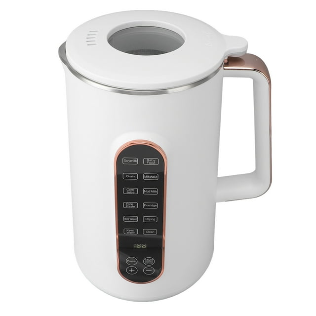 Machine à Lait de Noix, Machine à Lait d'Amande, Machine à Lait de Soya, Lames Doublées en Acier Inoxydable SUS304, Contrôle Tactile Intelligent, Machine à Lait de Soya