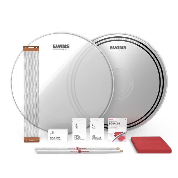 Kit de afinación para batería Evans Snare, cabezales de alambre de 14 pulgadas