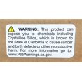 thumbnail image 3 of California Proposition 65 Exposure to Crystalline Silica Warning Labels 1 x 2 inch 500 Adhesive Stickers, 3 of 4