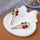 thumbnail image 2 of 2 pinzas para el cabello con forma de cereza, 6,3 x 2 x 1 cm, con diamantes de imitación, estilo elegante, tipo pico de pato., 2 of 8