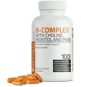 Bronson B-complex with Choline, Inositol and Paba, 100 Tablets