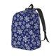 thumbnail image 1 of Easygdp Snowflakes On Dark Blue Mochila de Lona Resistente para Laptop, Compatible con Laptops de 15 a 17 pulgadas, Ideal para Escuela, Trabajo y Viajes-Medium, 1 of 5