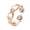 Rose Gold, variant on Copper Magnetic Ring With Leaves Design Electroplated Jewelry For Lovers Men Women Anniversary Gift For Couples