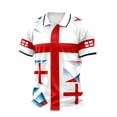 thumbnail image 4 of 2026 Soccer Cup Jersey for Men, Polo Collar Short Sleeve England Cross & Lion Crest Graphic Top - Breathable Fan Shirt for Match Day & Casual Wear Hot Pink XL, 4 of 4