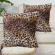 thumbnail image 4 of Fundas de almohada suaves de piel de leopardo de animales salvajes de 18x18 pulgadas, 2 piezas, 4 of 5