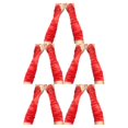thumbnail image 3 of Guantes florales de encaje Sonducket lentejuelas sin dedos mujer manoplas bordadas hasta El codo Rojo, 3 of 6