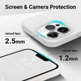 thumbnail image 3 of Magnetic for iPhone 13 Pro Phone Case, [Compatible with MagSafe][Military Shockproof Protection] Silicone Case with Soft Microfiber Lining, Camera & Screen Protection 6.1 inch, White, 3 of 15
