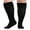 Black-4XL, variant on Large Size Compression Socks Wide Calf Knee High Support Stockings for Women and Men Nurses Running Pregnant Travel