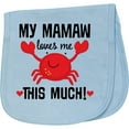 thumbnail image 2 of Inktastic Mamaw Loves Me Grandson Baby Burp Cloth, 2 of 3