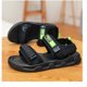 thumbnail image 4 of Sandalia Una Banda Tobillo Correa Plana Suave Cómodo Zapatos De Verano Gancho Lazo Punta Abierta Para Mujer Joven, 4 of 7