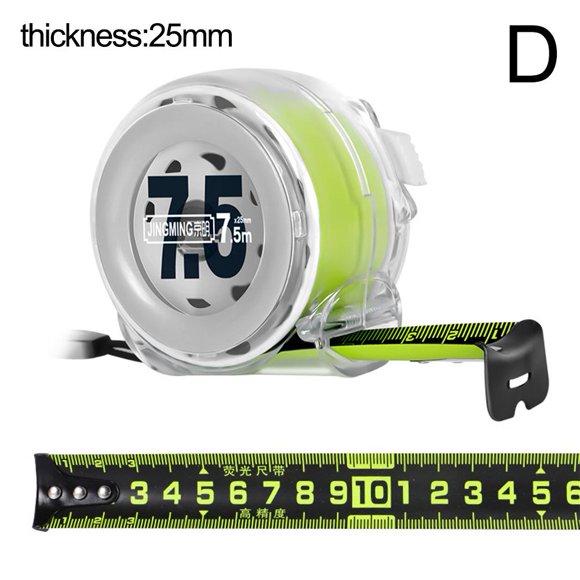 Fluorescent Steel Tape Measure Precision Measuring Metric 5/7.5/10 Tape G4A3