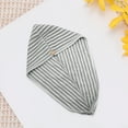 thumbnail image 5 of Unique Bargains 1 Pc Water-absorbent Wave Pattern Hair Towel for Bathroom Hotel Coral Fleece Gray, 5 of 5