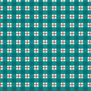 The Pioneer Woman 21" x 18" Cotton Holiday Gingham Precut Sewing & Craft Fabric, Teal