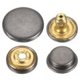 thumbnail image 1 of Uxcell 60Set Press-Stud Cap Button 15mm Metal Snap Fastener for Umbrellas, Gun, 1 of 7