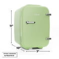 thumbnail image 4 of Caynel 4-Liter/6 Can Portable Cooler/Warmer Mini Fridge, Green, 4 of 8