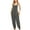 Gray, variant on GaThRRgYP Womens Trousers High Waisted,Fashion Women Casual Cold Shoulder Jumpsuit Solid Button Suspender Jumpsuits Wide Pocket Leg Pant